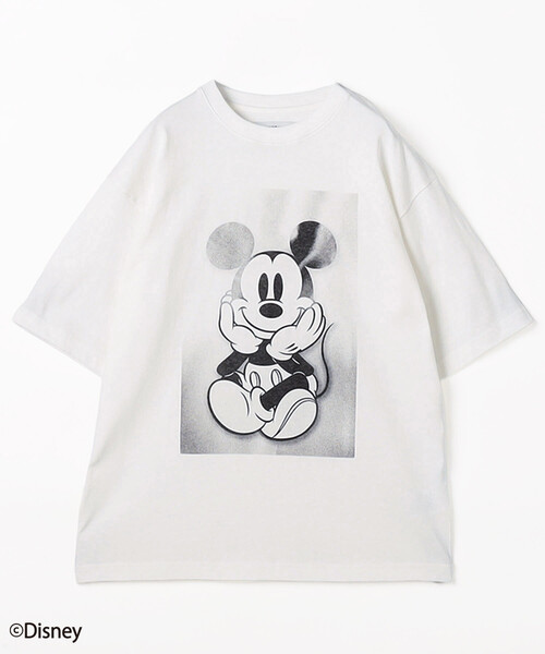 Johnbull(ジョンブル)の「JOHNBULL/ジョンブル MICKEY MOUSE フロント プリント 半袖 Tシャツ / JT261C41 / ミッキーマウス(Tシャツ/カットソー・レディース・チャコールグレー/ホワイト・SMALL)」の1枚目の写真