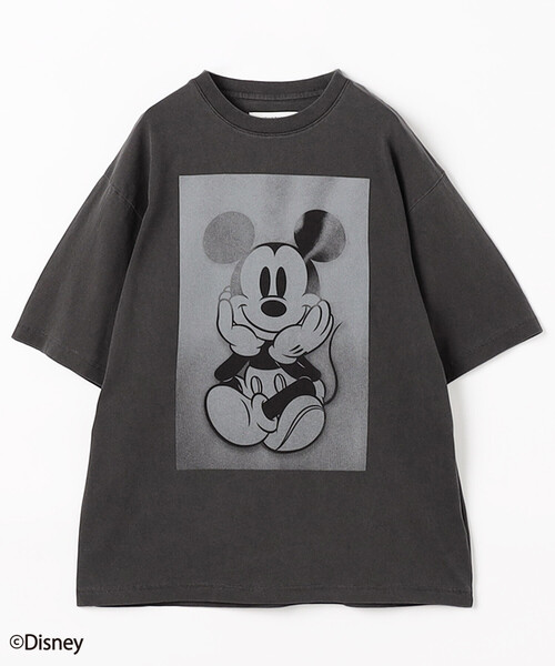 Johnbull(ジョンブル)の「JOHNBULL/ジョンブル MICKEY MOUSE フロント プリント 半袖 Tシャツ / JT261C41 / ミッキーマウス(Tシャツ/カットソー・レディース・チャコールグレー/ホワイト・SMALL)」の2枚目の写真