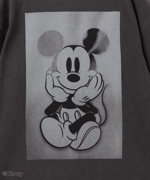 Johnbull(ジョンブル)の「JOHNBULL/ジョンブル MICKEY MOUSE フロント プリント 半袖 Tシャツ / JT261C41 / ミッキーマウス(Tシャツ/カットソー・レディース・チャコールグレー/ホワイト・SMALL)」の6枚目の写真