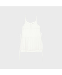 Pleated Chiffon Mini Dress (Ivory)