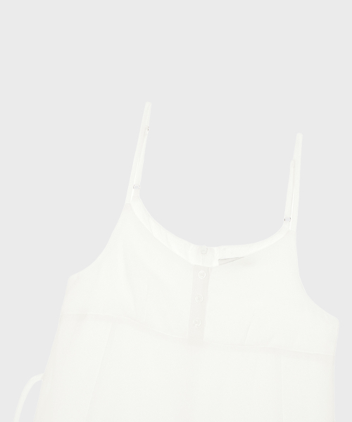 ALKI ALKA(アルキアルカ)の「Pleated Chiffon Mini Dress (Ivory)(ワンピース・レディース・ホワイト・MEDIUM/SMALL/FREE)」の7枚目の写真