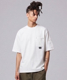 【TAION(タイオン)】〈ユニセックス〉ノンダウン ワーク リベットポケット Tシャツ