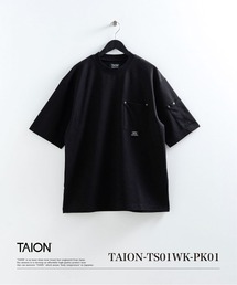 【TAION(タイオン)】〈ユニセックス〉ノンダウン ワーク リベットポケット Tシャツ