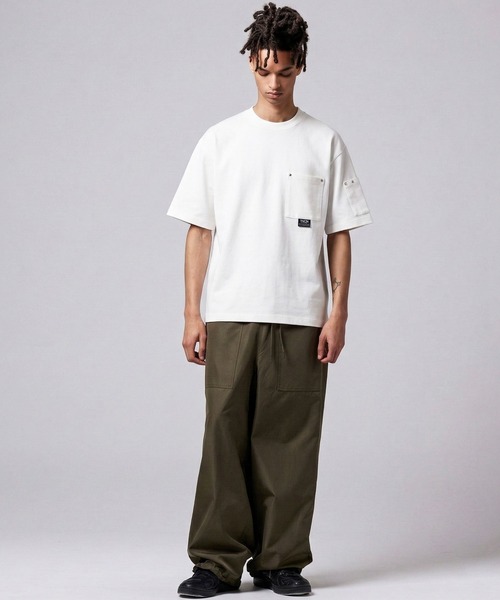TAION(タイオン)の「【TAION(タイオン)】〈ユニセックス〉ノンダウン ワーク リベットポケット Tシャツ(Tシャツ/カットソー・メンズ・ブラック/ホワイト・S/M/L/XL/2XL/3XL)」の7枚目の写真