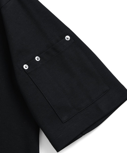 TAION(タイオン)の「【TAION(タイオン)】〈ユニセックス〉ノンダウン ワーク リベットポケット Tシャツ(Tシャツ/カットソー・メンズ・ブラック/ホワイト・S/M/L/XL/2XL/3XL)」の4枚目の写真