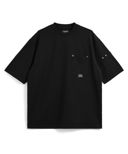 TAION(タイオン)の「【TAION(タイオン)】〈ユニセックス〉ノンダウン ワーク リベットポケット Tシャツ(Tシャツ/カットソー・メンズ・ブラック/ホワイト・S/M/L/XL/2XL/3XL)」の5枚目の写真
