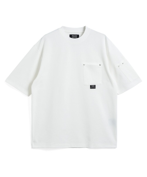 TAION(タイオン)の「【TAION(タイオン)】〈ユニセックス〉ノンダウン ワーク リベットポケット Tシャツ(Tシャツ/カットソー・メンズ・ブラック/ホワイト・S/M/L/XL/2XL/3XL)」の6枚目の写真