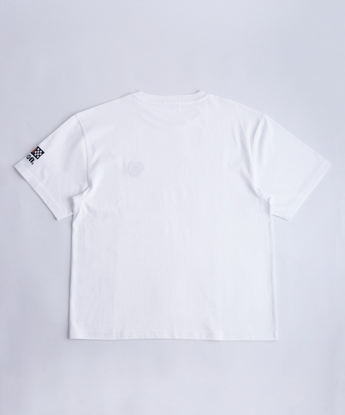 76(セブンティシックス)の「76 ワンポイント刺繍 半袖Tシャツ バック無地 シンプルロゴTEE ルーズサイズ(Tシャツ/カットソー・メンズ・ホワイト/ブラック・M/L/LL)」の4枚目の写真