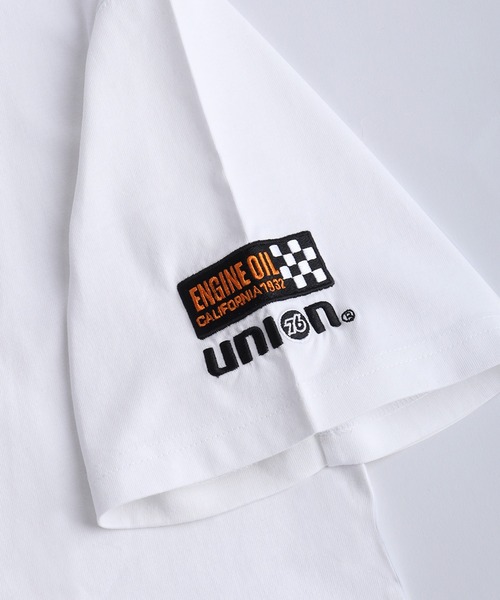 76(セブンティシックス)の「76 ワンポイント刺繍 半袖Tシャツ バック無地 シンプルロゴTEE ルーズサイズ(Tシャツ/カットソー・メンズ・ホワイト/ブラック・M/L/LL)」の6枚目の写真