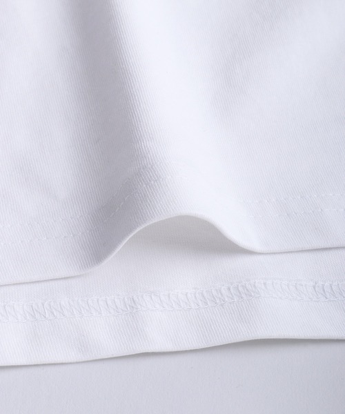 76(セブンティシックス)の「76 ワンポイント刺繍 半袖Tシャツ バック無地 シンプルロゴTEE ルーズサイズ(Tシャツ/カットソー・メンズ・ホワイト/ブラック・M/L/LL)」の12枚目の写真