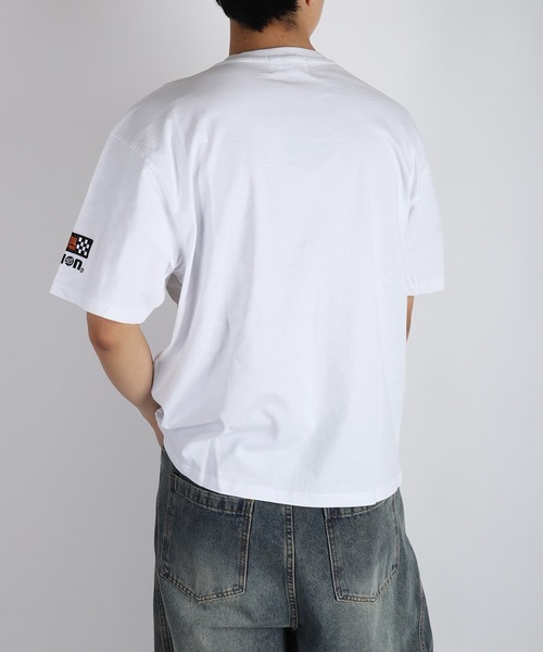 76(セブンティシックス)の「76 ワンポイント刺繍 半袖Tシャツ バック無地 シンプルロゴTEE ルーズサイズ(Tシャツ/カットソー・メンズ・ホワイト/ブラック・M/L/LL)」の17枚目の写真