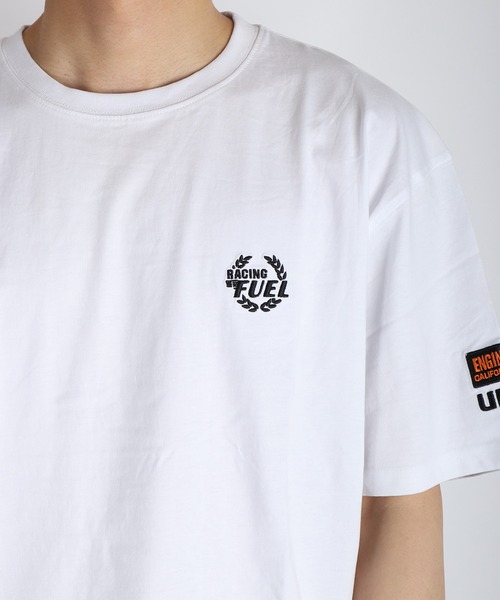 76(セブンティシックス)の「76 ワンポイント刺繍 半袖Tシャツ バック無地 シンプルロゴTEE ルーズサイズ(Tシャツ/カットソー・メンズ・ホワイト/ブラック・M/L/LL)」の18枚目の写真