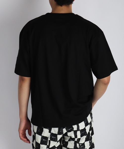 76(セブンティシックス)の「76 ワンポイント刺繍 半袖Tシャツ バック無地 シンプルロゴTEE ルーズサイズ(Tシャツ/カットソー・メンズ・ホワイト/ブラック・M/L/LL)」の22枚目の写真