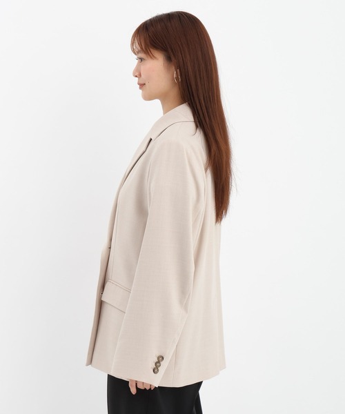 Andemiu（アンデミュウ）の「アサチョウジャケット656239（テーラードジャケット・レディース・ベージュ/グレー・FREE）」の10枚目の写真