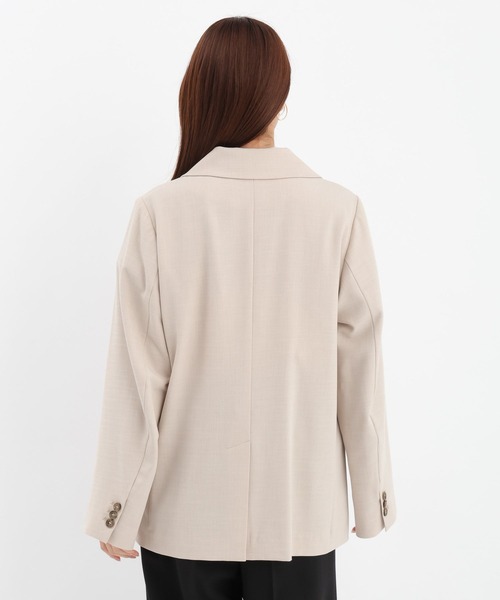 Andemiu（アンデミュウ）の「アサチョウジャケット656239（テーラードジャケット・レディース・ベージュ/グレー・FREE）」の11枚目の写真
