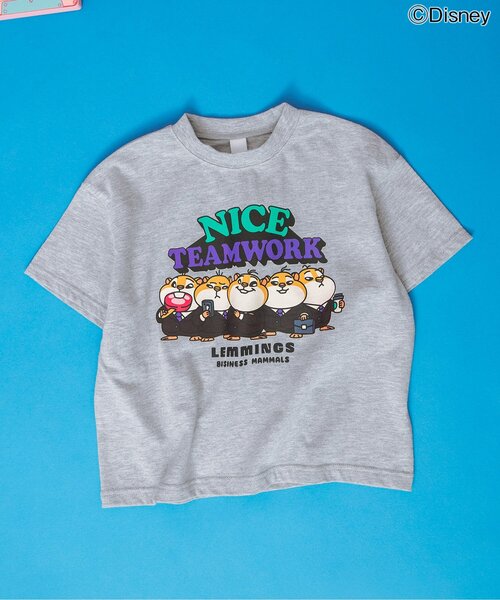 Disney(ディズニー)の「【リンク】【ディズニー】ズートピア/バラエティTシャツ(Tシャツ/カットソー・キッズ・オレンジ/オフホワイト/グレー/ブルー・140/130/120/110/100/90/80)」の2枚目の写真