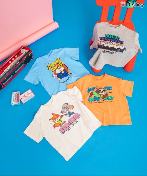 リンク】【ディズニー】ズートピア/バラエティTシャツ（Tシャツ