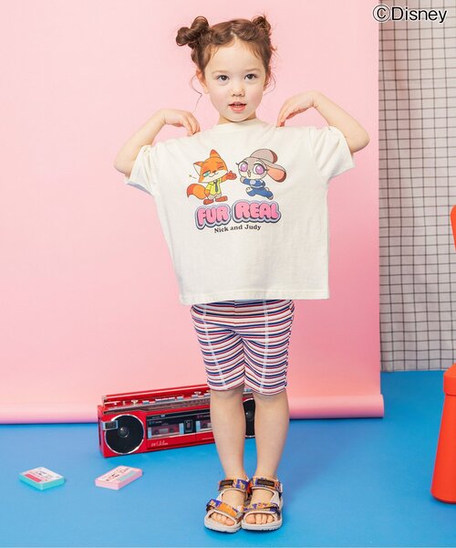 Disney(ディズニー)の「【リンク】【ディズニー】ズートピア/バラエティTシャツ(Tシャツ/カットソー・キッズ・オレンジ/オフホワイト/グレー/ブルー・140/130/120/110/100/90/80)」の13枚目の写真