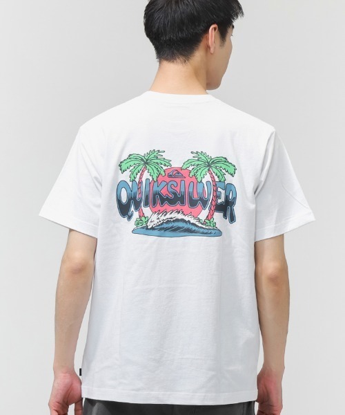 Quiksilver(クイックシルバー)の「クイックシルバー QUIKSILVER PALM HORIZON ST(Tシャツ/カットソー・メンズ・ホワイト/ブルー/ブラック・M/L/LL/3L/S)」の2枚目の写真