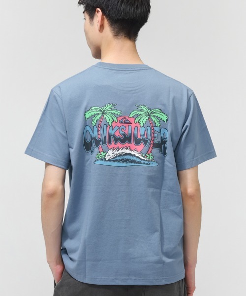 Quiksilver(クイックシルバー)の「クイックシルバー QUIKSILVER PALM HORIZON ST(Tシャツ/カットソー・メンズ・ホワイト/ブルー/ブラック・M/L/LL/3L/S)」の1枚目の写真