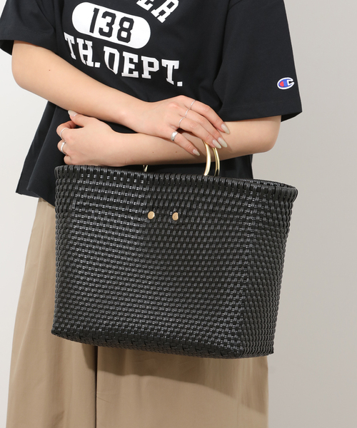 VELETTO（ベレット）の「【VELETTO/ヴェレット】ハンドルメルカドBAG（トートバッグ・レディース・ベージュ系その他/ブラック・FREE）」の6枚目の写真