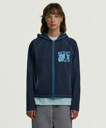 TEKET（テケット）の「Ease Loop Binding Zip-Up Hoodie Navy（ナイロンジャケット）」