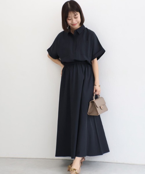 Pierrot(ピエロ)の「スキッパーフレアワンピース(ワンピース・レディース・ネイビー/ブラック・PM/M/L)」の21枚目の写真