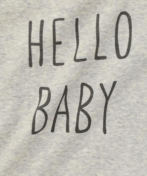 green label relaxing（グリーンレーベルリラクシング）の「オーガニックコットン フライスボディスーツ PPG◆（ロンパース・キッズ・ライトグレー/オフホワイト・55-65cm/85cm/75cm）」の9枚目の写真