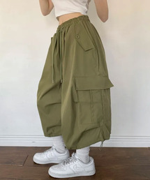 ワイド カーゴ バミューダハーフパンツ