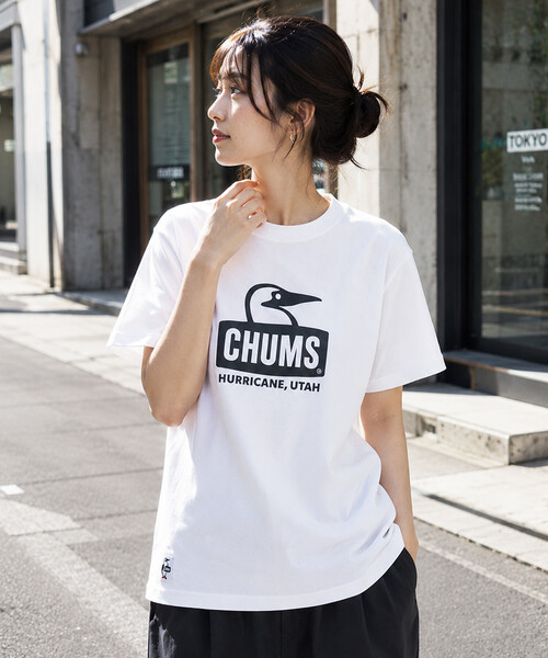 FREAK'S STORE(フリークスストア)の「CHUMS/チャムス 限定展開 ブービーフェイスTシャツ / Booby Face T-Shirt(Tシャツ/カットソー・メンズ・ベージュ/ホワイト/ネイビー/ブラック・X-LARGE/LARGE/MEDIUM/SMALL)」の2枚目の写真