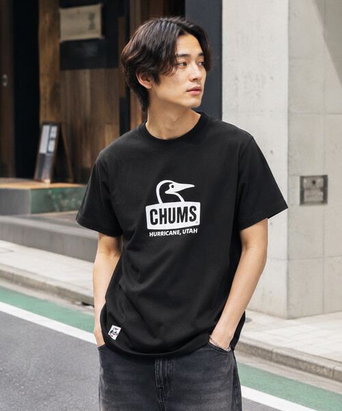 FREAK'S STORE(フリークスストア)の「CHUMS/チャムス 限定展開 ブービーフェイスTシャツ / Booby Face T-Shirt(Tシャツ/カットソー・メンズ・ベージュ/ホワイト/ネイビー/ブラック・X-LARGE/LARGE/MEDIUM/SMALL)」の3枚目の写真