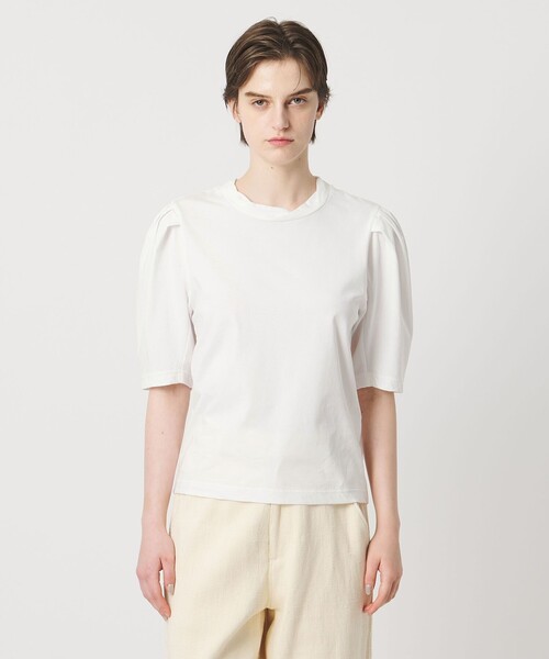 Pheeta(フィータ)の「<Pheeta>Emmy カーブリーブ カットソー / 015C-CU7(Tシャツ/カットソー・レディース・ブラック/ライトブルー/ホワイト・FREE)」の9枚目の写真