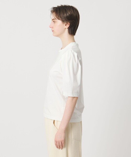 Pheeta(フィータ)の「<Pheeta>Emmy カーブリーブ カットソー / 015C-CU7(Tシャツ/カットソー・レディース・ブラック/ライトブルー/ホワイト・FREE)」の10枚目の写真