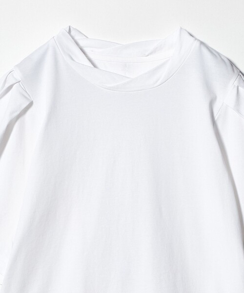 Pheeta(フィータ)の「<Pheeta>Emmy カーブリーブ カットソー / 015C-CU7(Tシャツ/カットソー・レディース・ブラック/ライトブルー/ホワイト・FREE)」の21枚目の写真