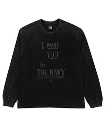 I WANT YOU FOR THE NAVY ピグメントダイングロングTシャツ