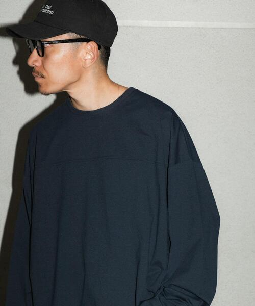 URBAN RESEARCH（アーバンリサーチ）の「Wide Dad　BREEZY TECH LONG-SLEEVE T-SHIRTS（Tシャツ/カットソー・メンズ・ブラック/ネイビー・1/2）」の9枚目の写真