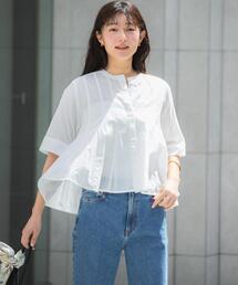 URBAN RESEARCH ROSSO WOMEN（アーバンリサーチ　ロッソ）の「『WEB限定』コットンボイルフレアシャツ（シャツ/ブラウス）」