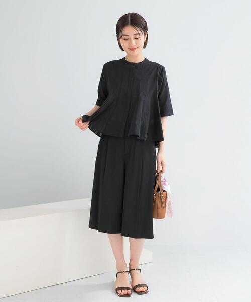URBAN RESEARCH ROSSO WOMEN（アーバンリサーチ　ロッソ）の「『WEB限定』コットンボイルフレアシャツ（シャツ/ブラウス・レディース・ミント/ブラック/ホワイト・FREE）」の20枚目の写真