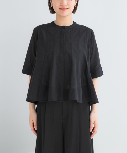 URBAN RESEARCH ROSSO WOMEN（アーバンリサーチ　ロッソ）の「『WEB限定』コットンボイルフレアシャツ（シャツ/ブラウス・レディース・ミント/ブラック/ホワイト・FREE）」の20枚目の写真