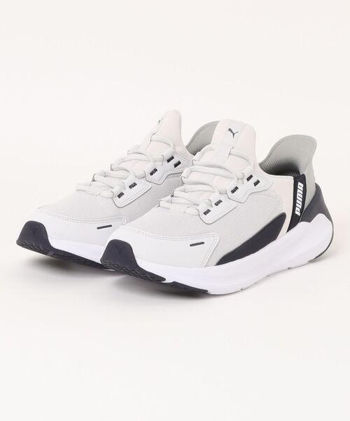 PUMA(プーマ)の「PUMA プーマ SOFTRIDE SYMMETRY EASE IN【軽量】メンズスニーカー(ソフトライドシンメトリーイーズイン)(スニーカー・メンズ・ブラック/グレー系その他・27.5cm/27.0cm/26.5cm/26.0cm/25.5cm/29.0cm/28.5cm/28.0cm)」の2枚目の写真