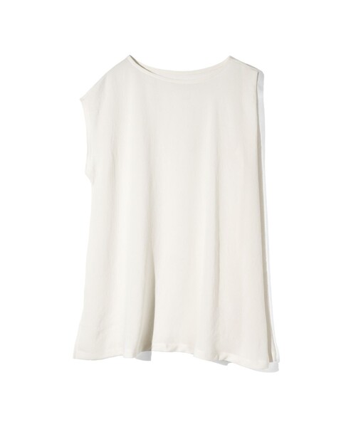 MIDIUMISOLID(ミディウミソリッド)の「MIDIUMISOLID for Ladies アシンメトリーフレアプルオーバー(Tシャツ/カットソー・レディース・グリーン/サーモンピンク/オフホワイト/ブラック・FREE)」の1枚目の写真