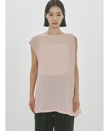 MIDIUMISOLID for Ladies アシンメトリーフレアプルオーバー