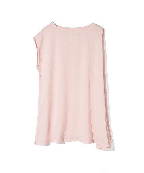 MIDIUMISOLID(ミディウミソリッド)の「MIDIUMISOLID for Ladies アシンメトリーフレアプルオーバー(Tシャツ/カットソー・レディース・グリーン/サーモンピンク/オフホワイト/ブラック・FREE)」の5枚目の写真