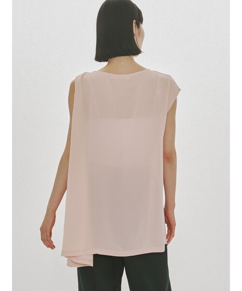 MIDIUMISOLID(ミディウミソリッド)の「MIDIUMISOLID for Ladies アシンメトリーフレアプルオーバー(Tシャツ/カットソー・レディース・グリーン/サーモンピンク/オフホワイト/ブラック・FREE)」の13枚目の写真