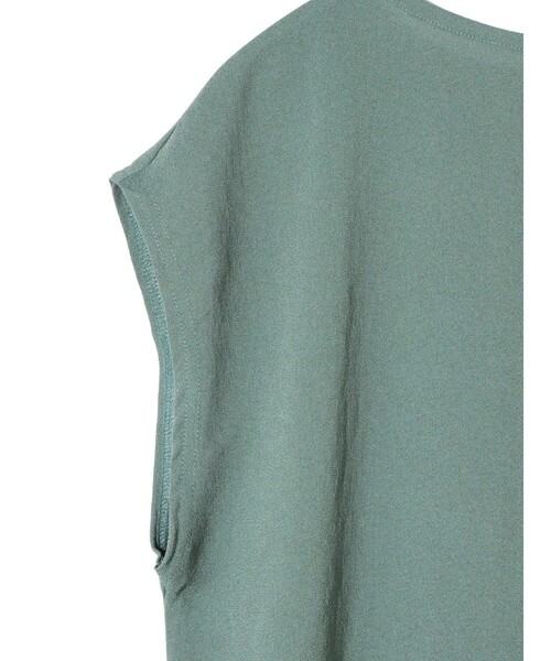 MIDIUMISOLID(ミディウミソリッド)の「MIDIUMISOLID for Ladies アシンメトリーフレアプルオーバー(Tシャツ/カットソー・レディース・グリーン/サーモンピンク/オフホワイト/ブラック・FREE)」の20枚目の写真