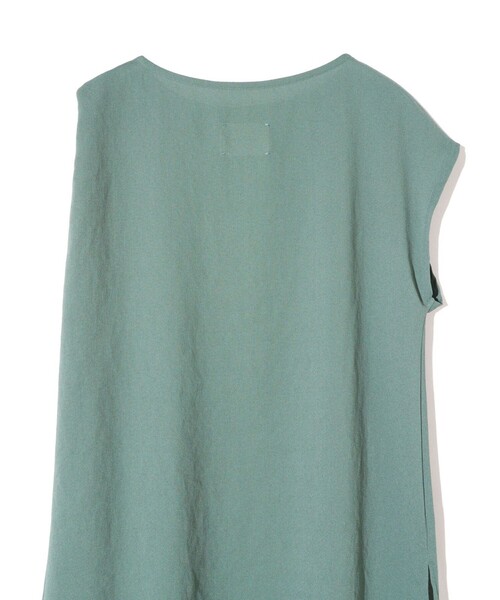 MIDIUMISOLID(ミディウミソリッド)の「MIDIUMISOLID for Ladies アシンメトリーフレアプルオーバー(Tシャツ/カットソー・レディース・グリーン/サーモンピンク/オフホワイト/ブラック・FREE)」の16枚目の写真