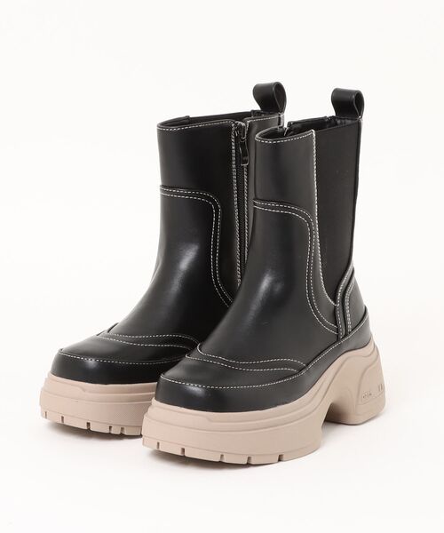PAES(ペイズ)の「LEATHER BOOTS AW01(ブーツ・レディース・ブラック・23.0cm/24.0cm/25.0cm)」の1枚目の写真