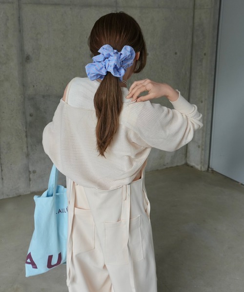 LAULEN(ローレン)の「2way sheer mesh bolero cardigan(カーディガン/ボレロ・レディース・オレンジ系/ブラック/アイボリー/チャコールグレー・FREE)」の7枚目の写真