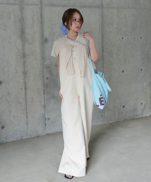 LAULEN(ローレン)の「2way sheer mesh bolero cardigan(カーディガン/ボレロ・レディース・オレンジ系/ブラック/アイボリー/チャコールグレー・FREE)」の11枚目の写真
