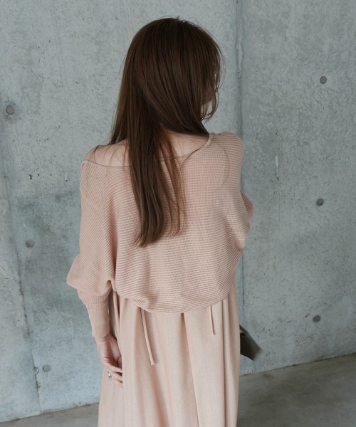 LAULEN(ローレン)の「2way sheer mesh bolero cardigan(カーディガン/ボレロ・レディース・オレンジ系/ブラック/アイボリー/チャコールグレー・FREE)」の16枚目の写真